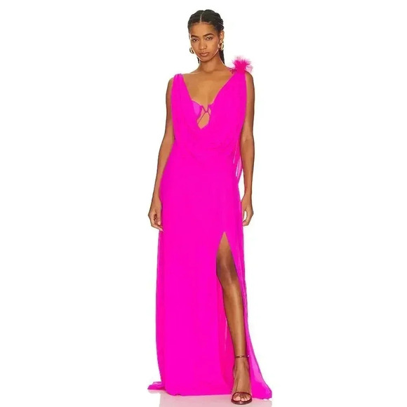 For Love & Lemons Dresses & Skirts - NEW- NWT For Love & Lemons Davis Gown Pink Size XS
